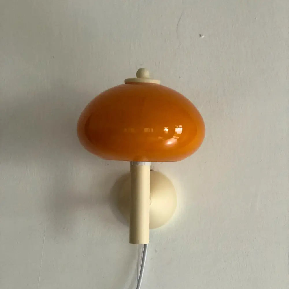 Cream Mushroom Wall Sconce