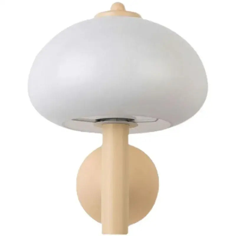 Cream Mushroom Wall Sconce