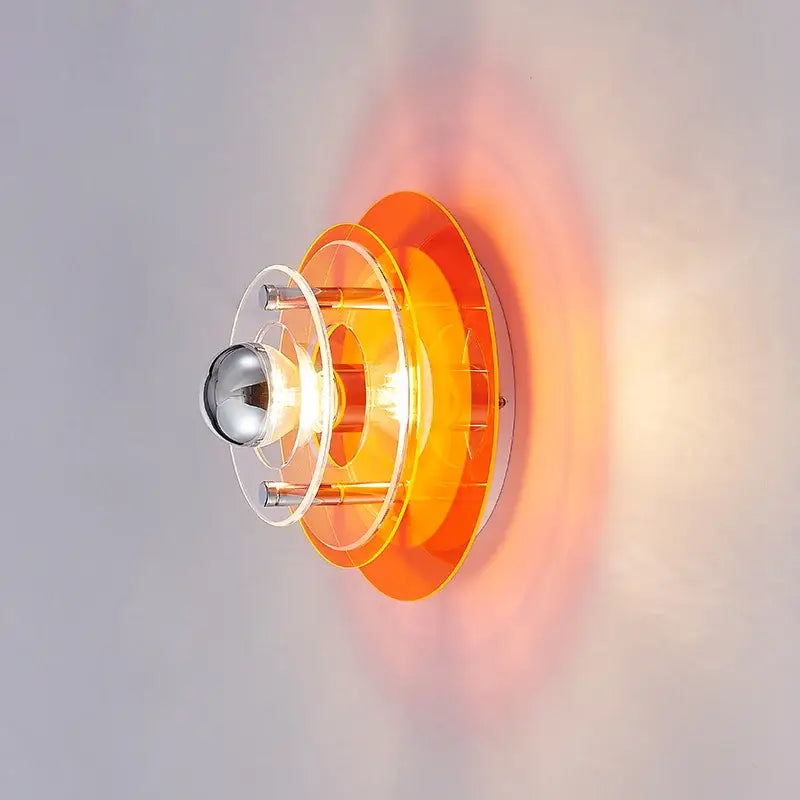Red Bauhaus Wall Sconce