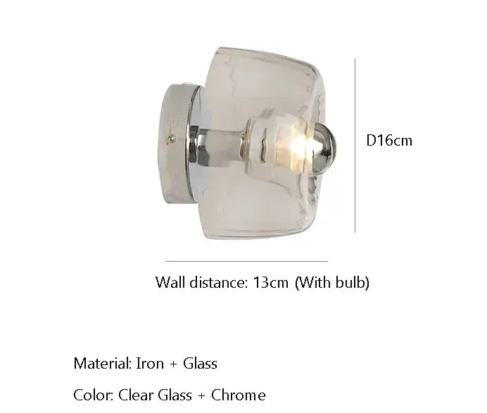 Bauhaus Glass Wall Sconce