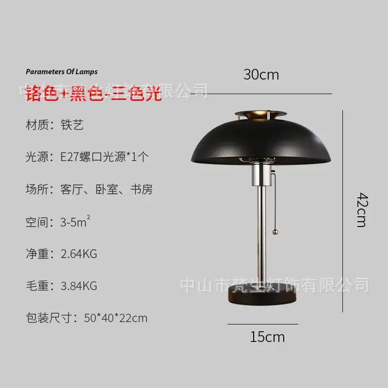 Red Bauhaus LED Lamp