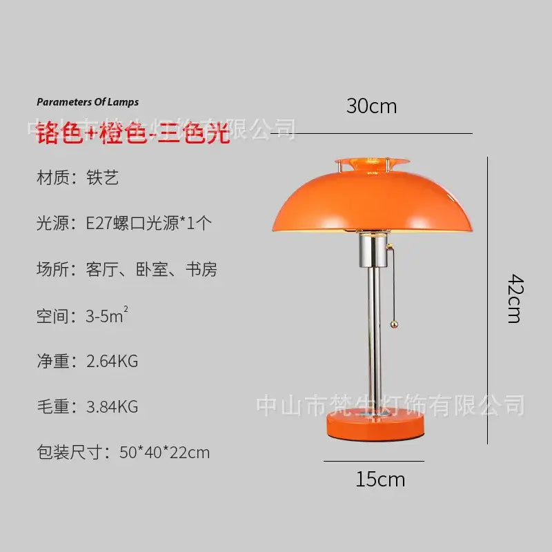 Red Bauhaus LED Lamp
