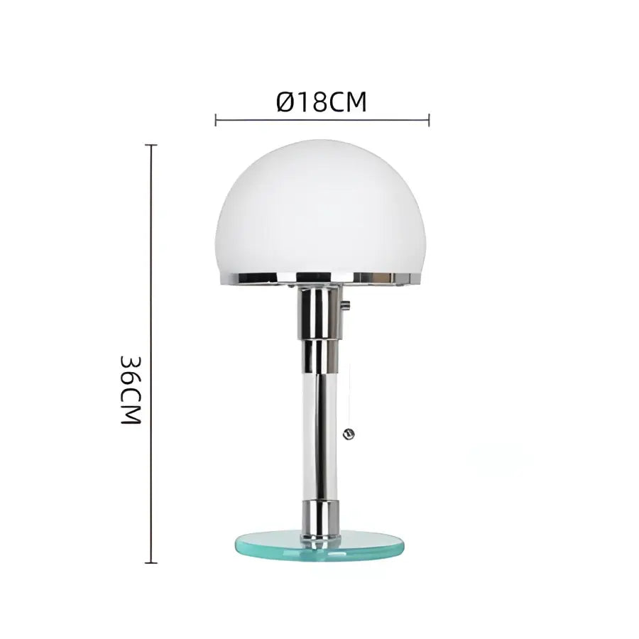 Teal Glass Desk Lamp