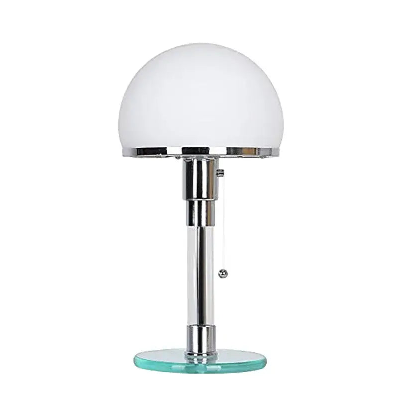 Teal Glass Desk Lamp