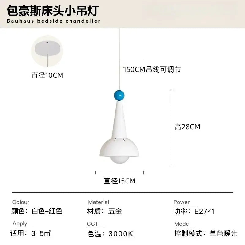 Red Glass Pendant Light