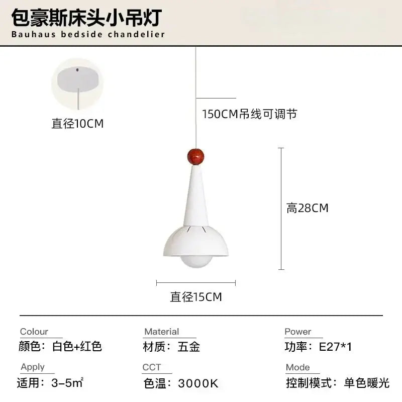Red Glass Pendant Light