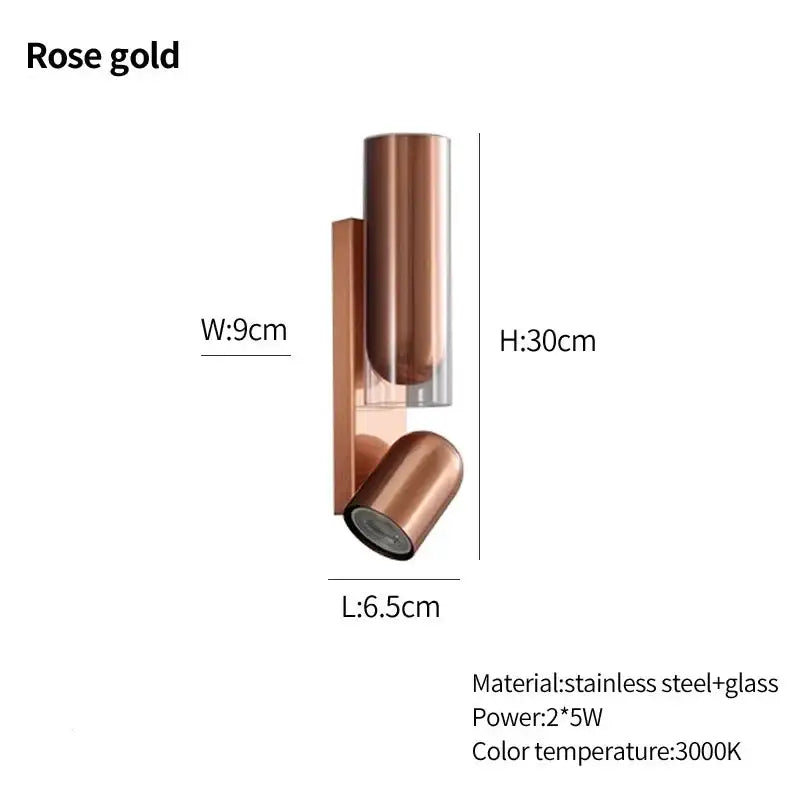 Copper Adjustable Wall Lamp