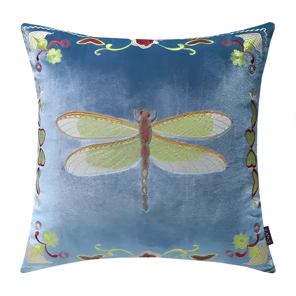 Bee Embroidery Cushion Cover