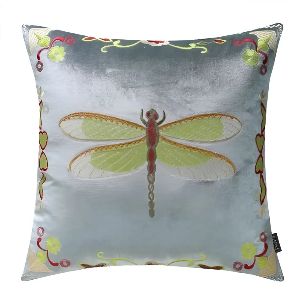 Bee Embroidery Cushion Cover