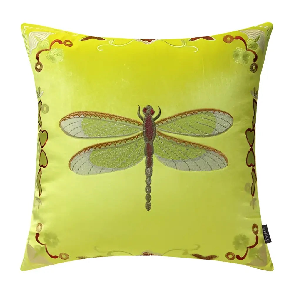 Bee Embroidery Cushion Cover