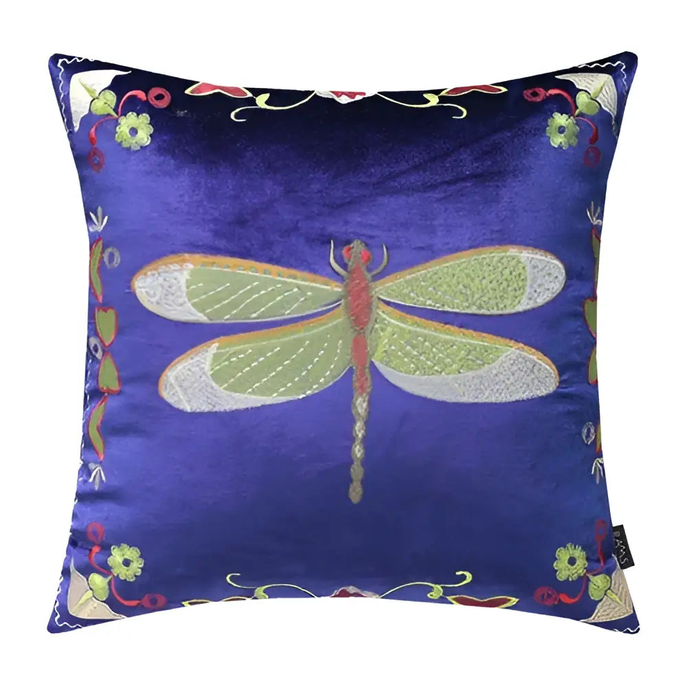 Bee Embroidery Cushion Cover