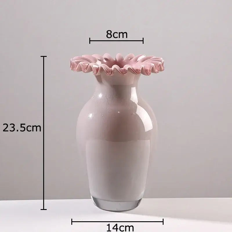 Pink Beige Ceramic Vases