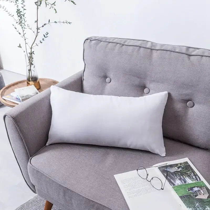 Beige Geometric Embroidered Cushion