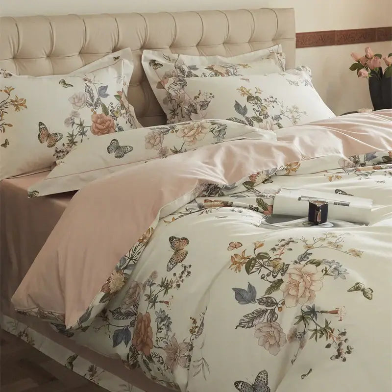 Beige Blush Cotton Bedding