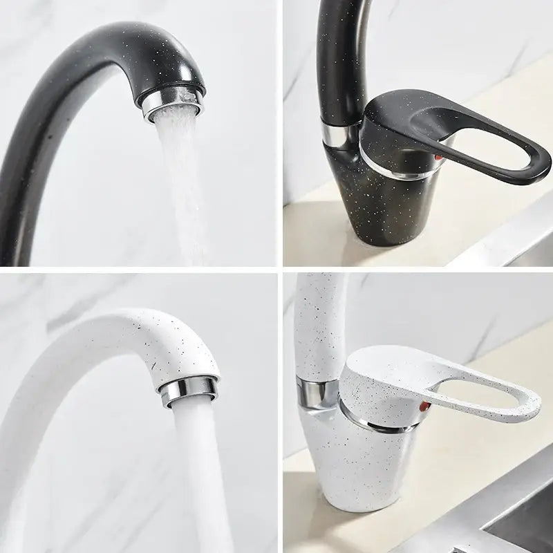 Beige Brass Swivel Faucet
