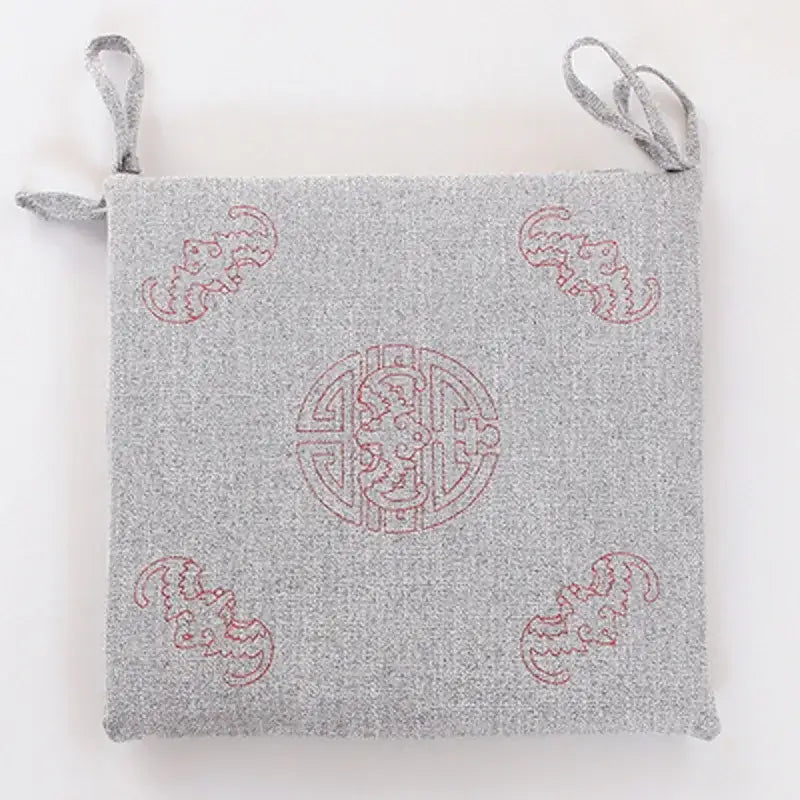 Beige Linen Chair Cushion