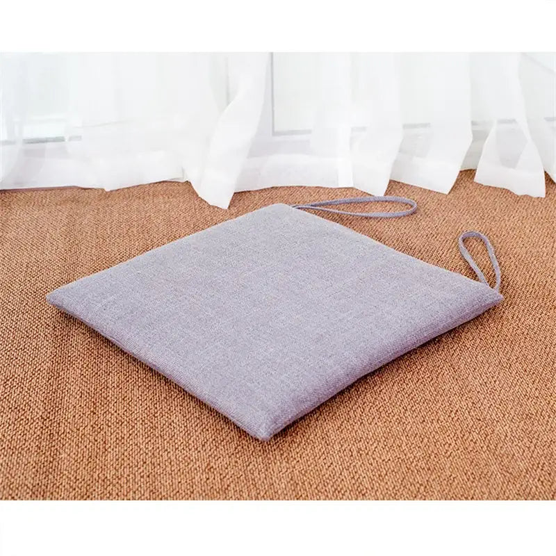 Beige Linen Chair Cushion