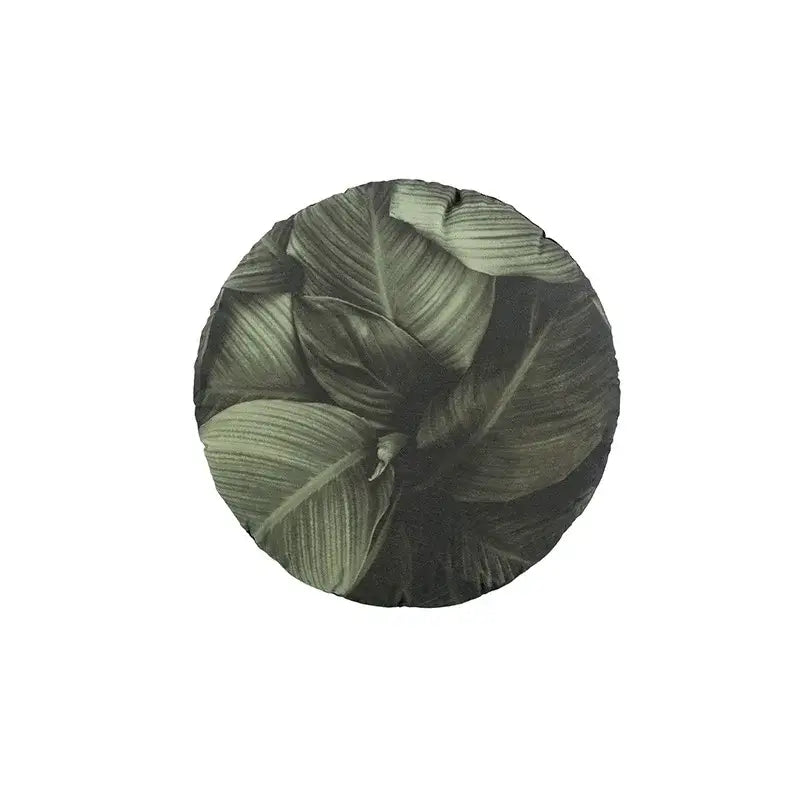 Beige Jungle Velvet Cushion