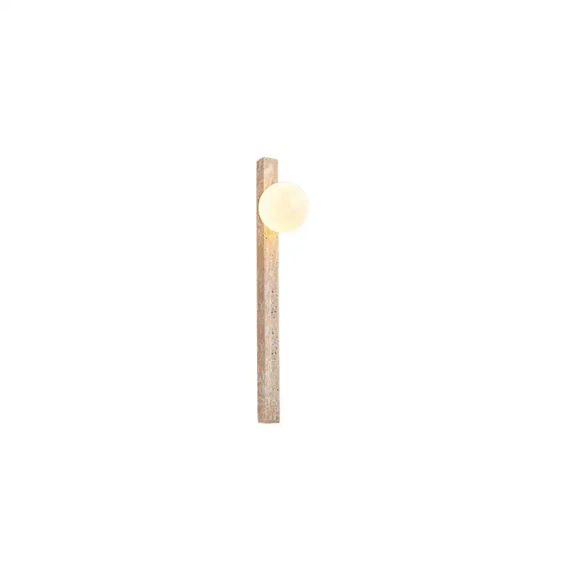 Travertine Dual Glass Sconce