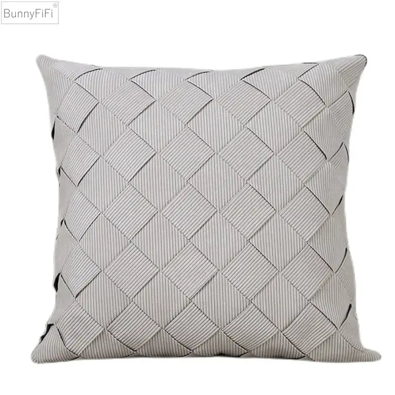 Woven Diamond Pillow Cover