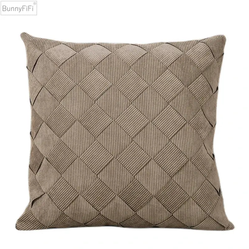 Woven Diamond Pillow Cover