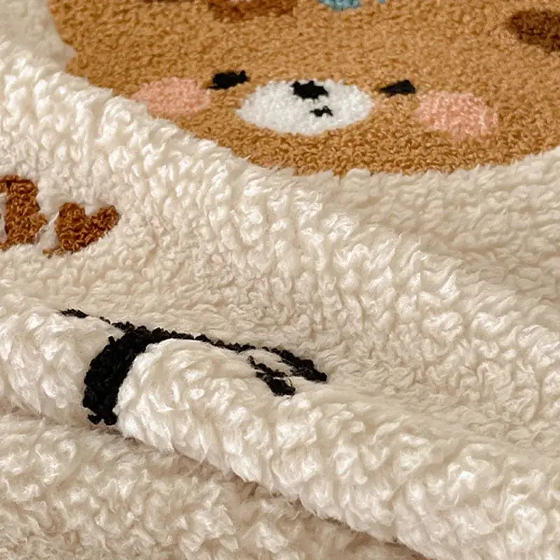 Teddy Fleece Bed Blanket