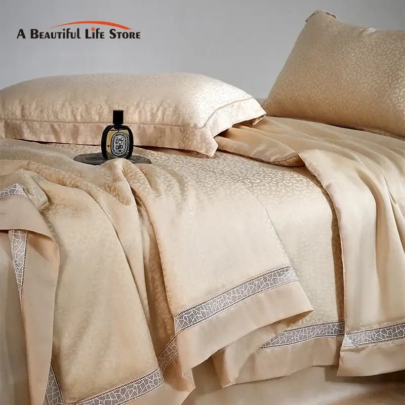 Leopard Jacquard Bedding Set