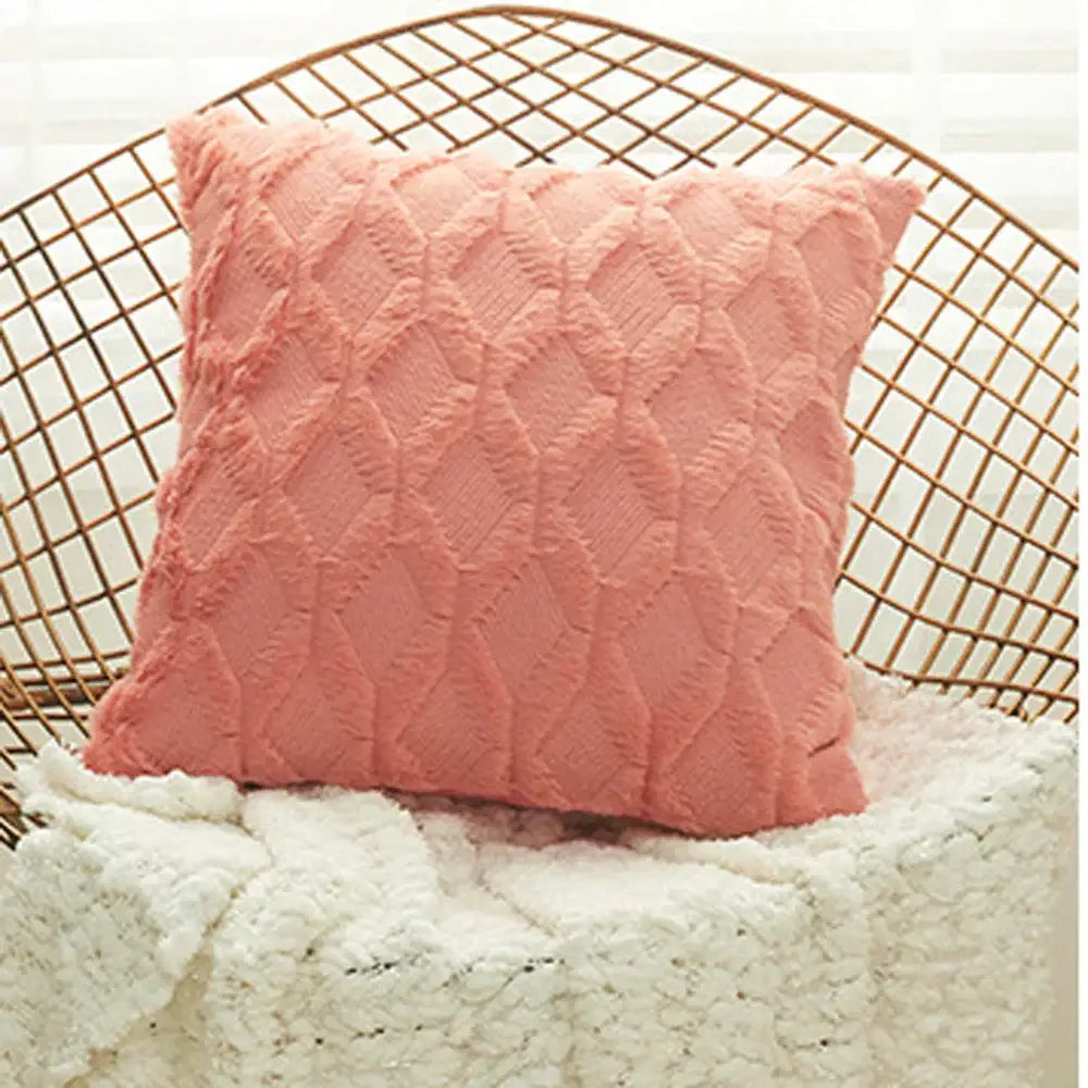Gray Geometric Cushion Cover