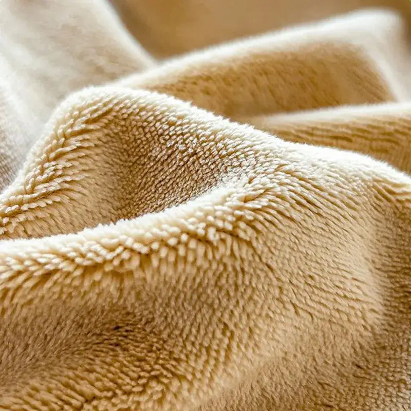 Beige Velvet Fitted Sheet
