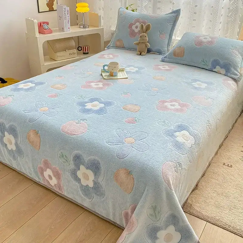 Beige Astronaut Flannel Blanket