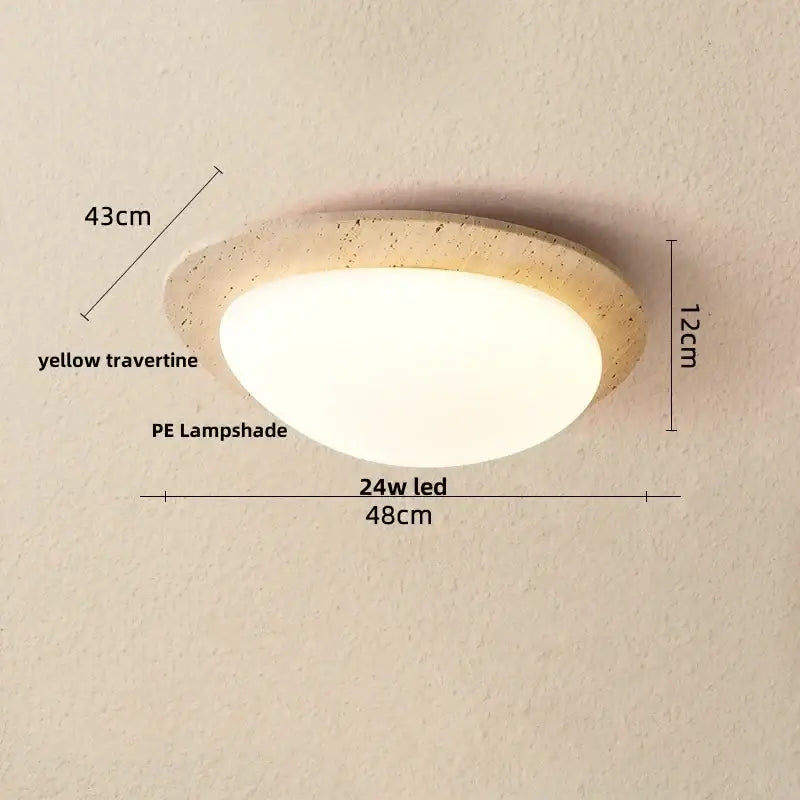 Beige Speckled Ceiling Light