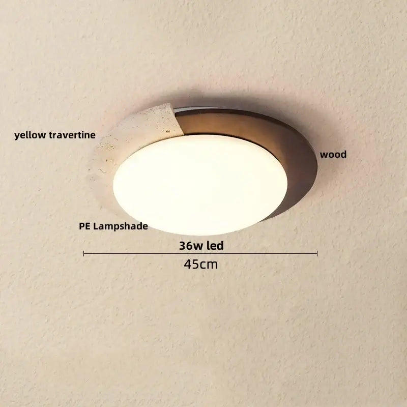 Beige Speckled Ceiling Light
