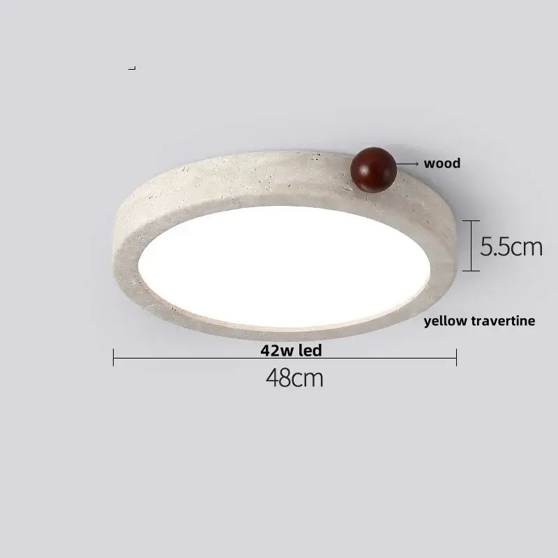 Beige Speckled Ceiling Light