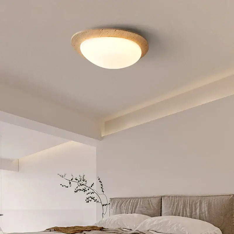 Beige Speckled Ceiling Light