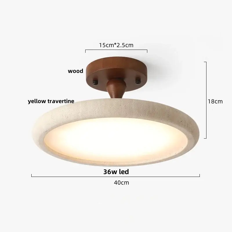 Beige Speckled Ceiling Light