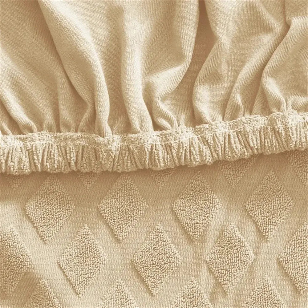 Gray Jacquard Chair Cover