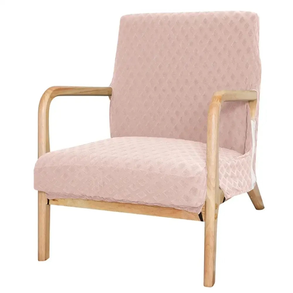 Gray Jacquard Chair Cover