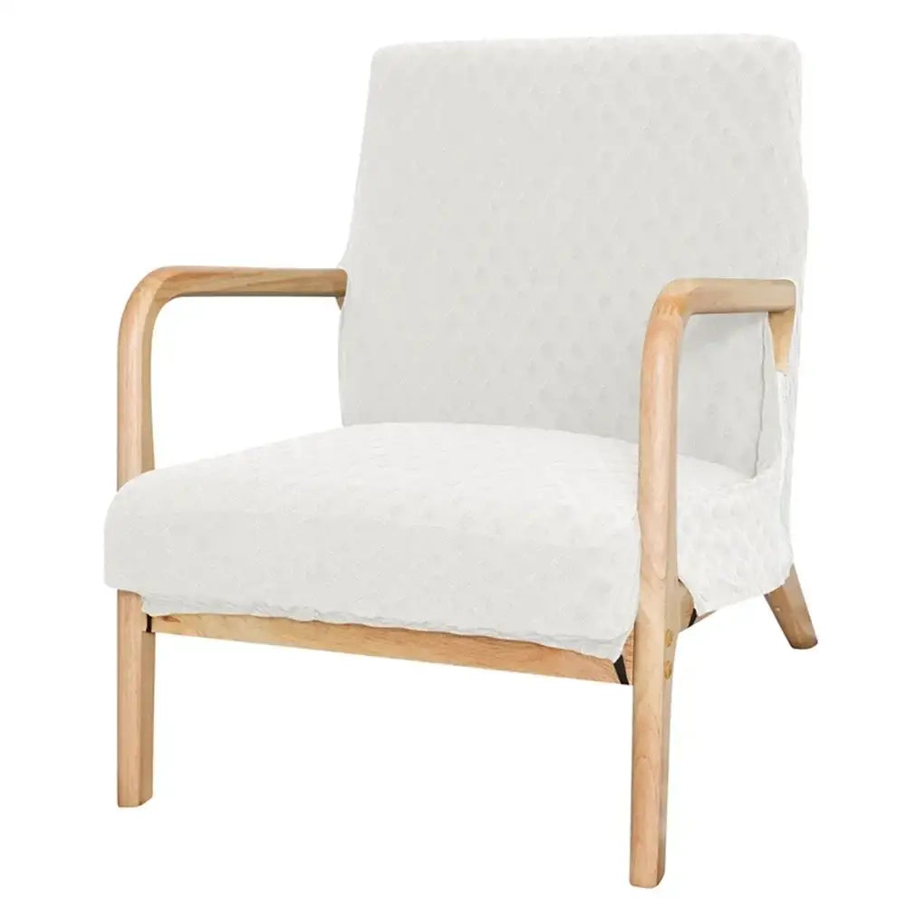 Gray Jacquard Chair Cover
