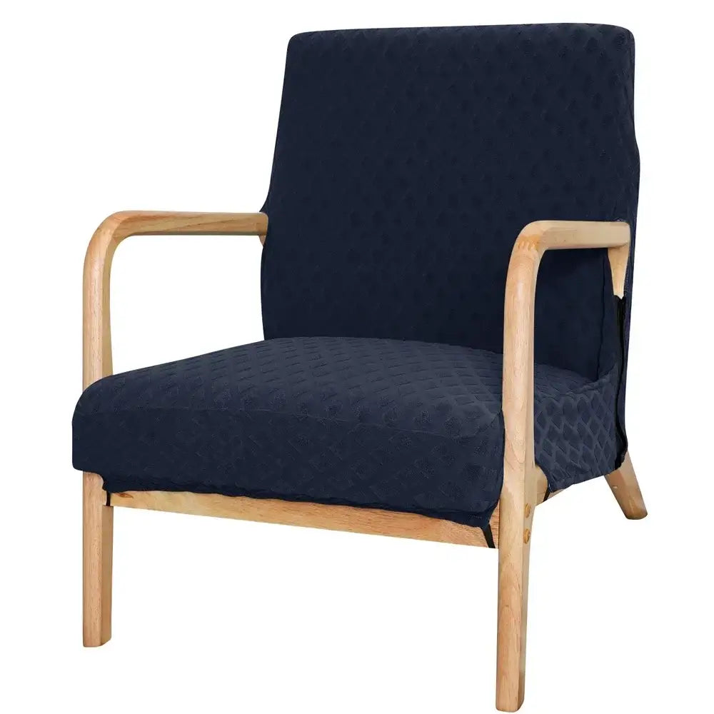Gray Jacquard Chair Cover
