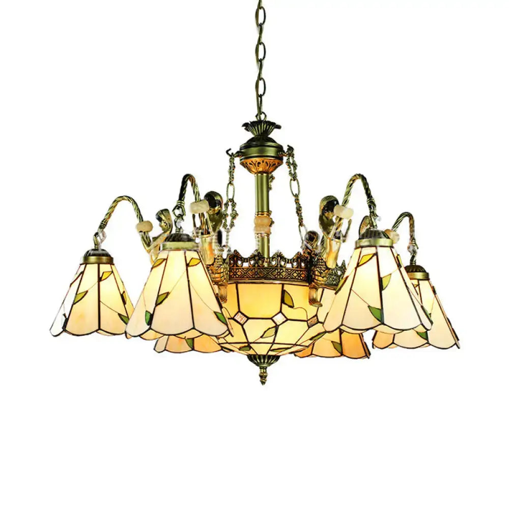 Brass Tiffany Chandelier