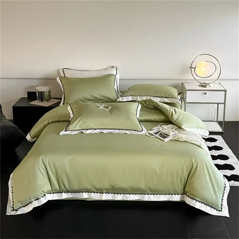 Beige Diamond Lace Bedding