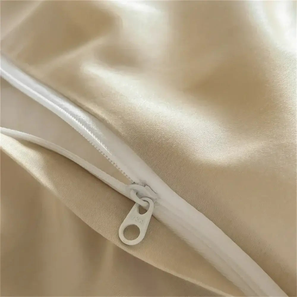 Beige Diamond Lace Bedding