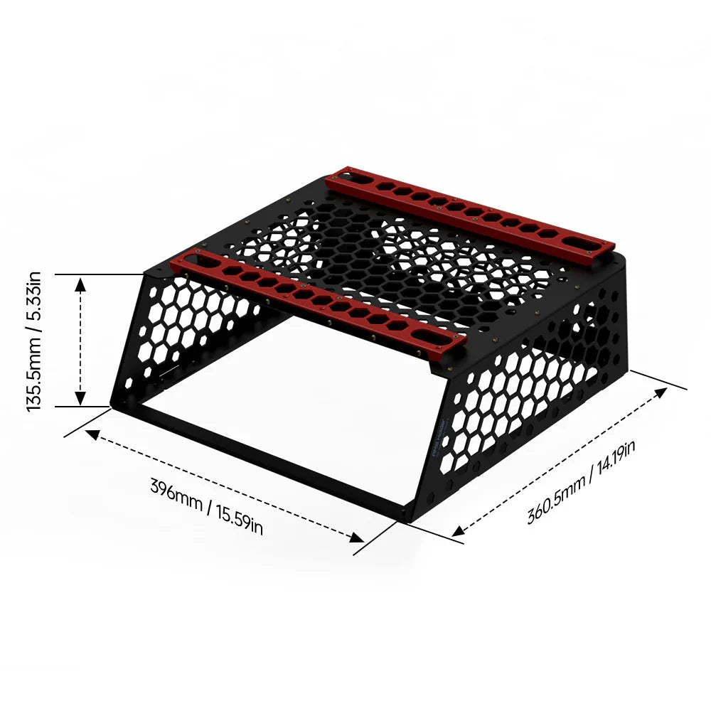 Biqu Panda Perch - Aluminum Mount for Two AMS for Bambu Lab P / X Series