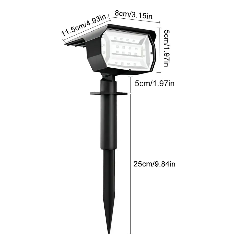 Black Solar Spotlights