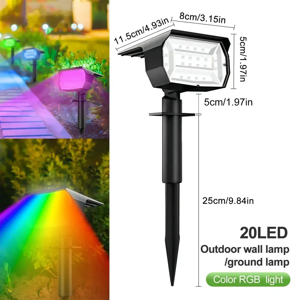Black Solar Spotlights
