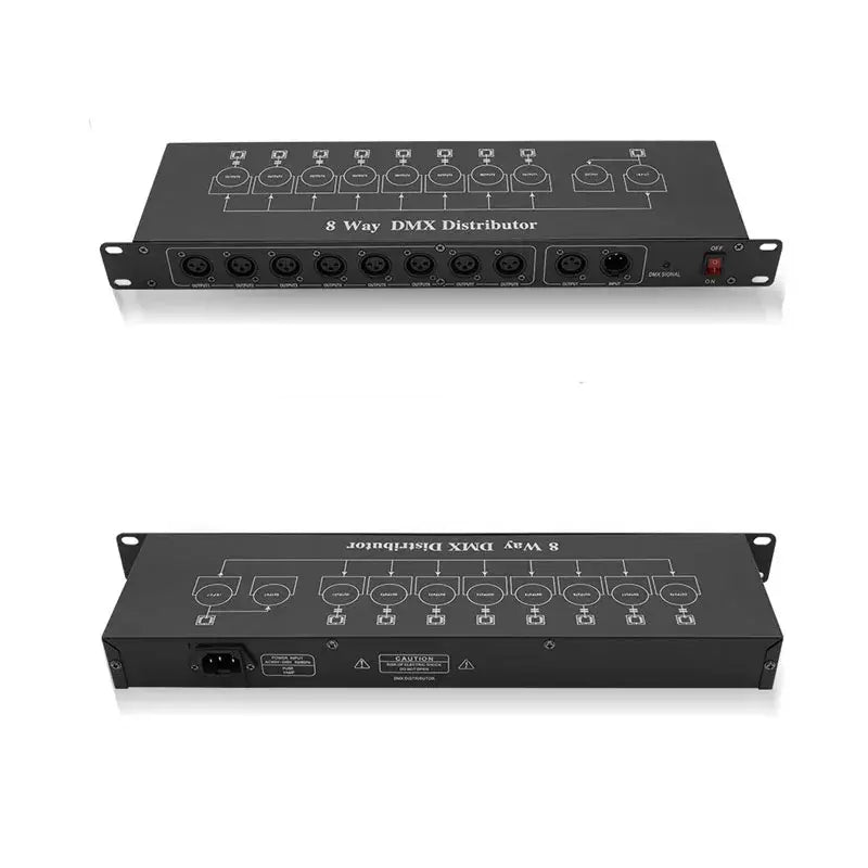 Black DMX512 Signal Amplifier