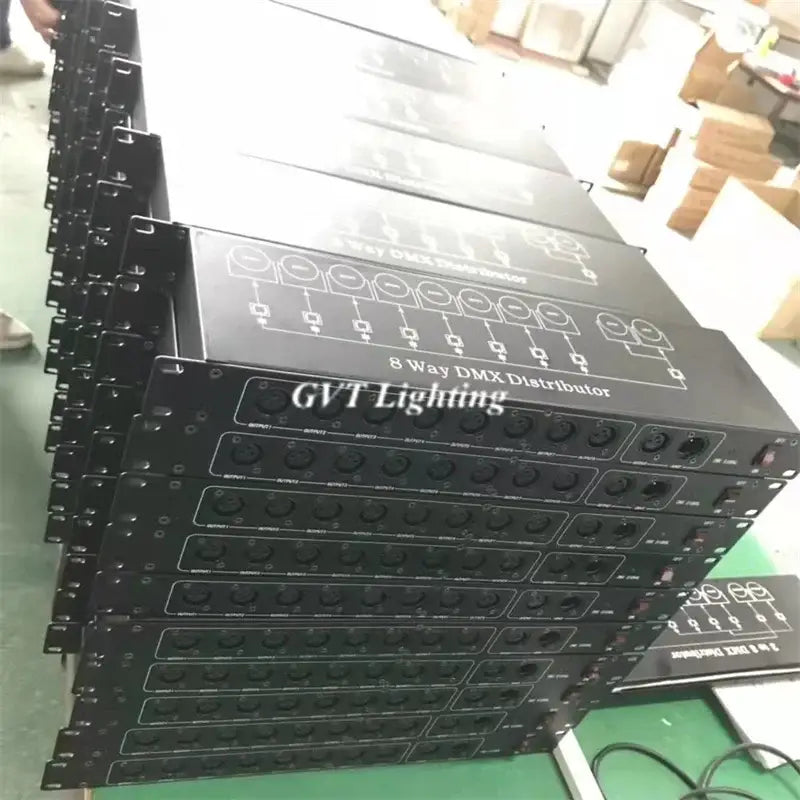 Black DMX512 Signal Amplifier