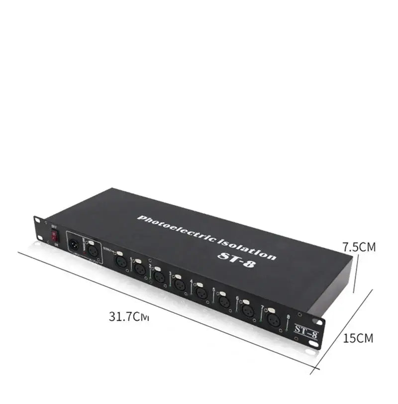 Black DMX512 Signal Amplifier