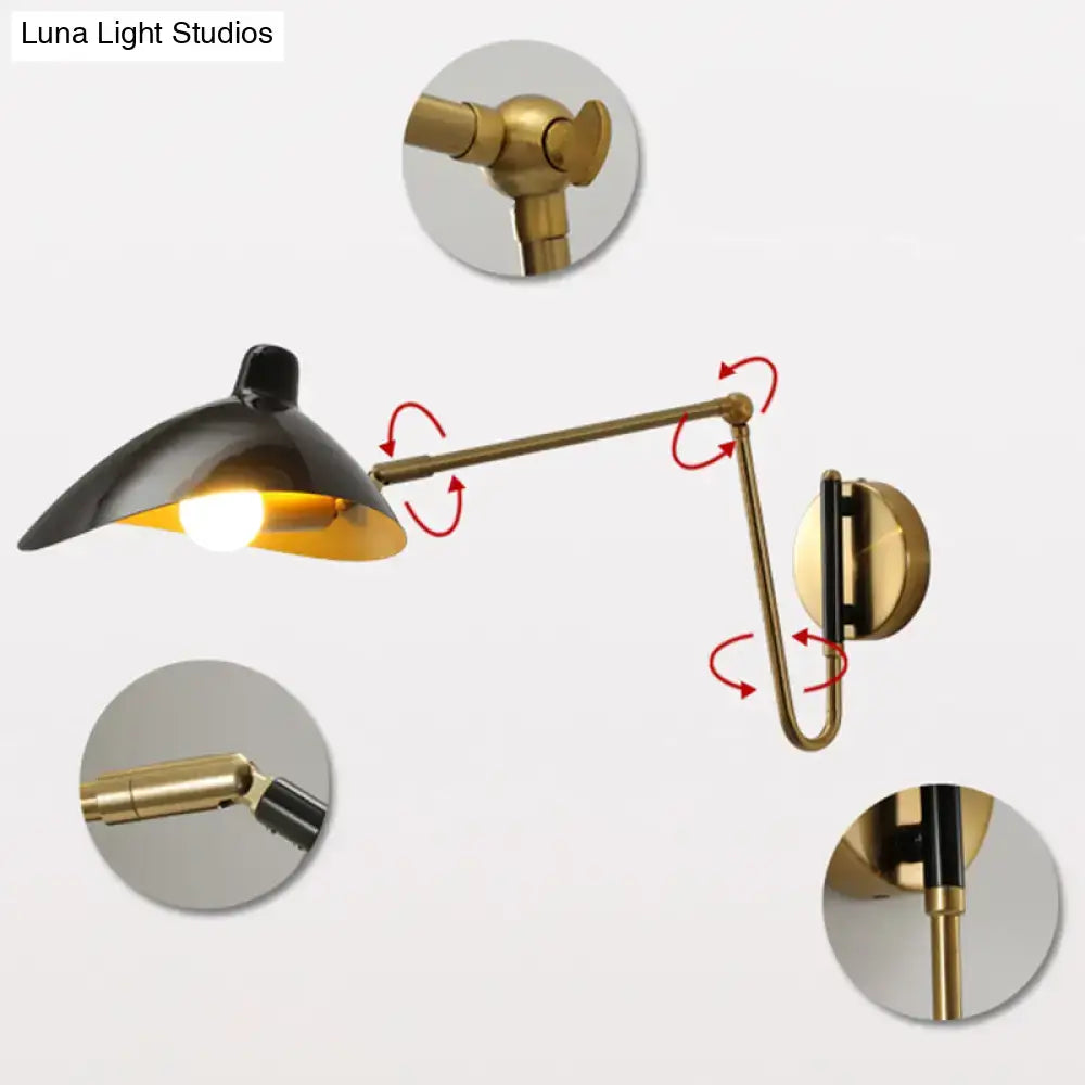 Brass Adjustable Wall Sconce