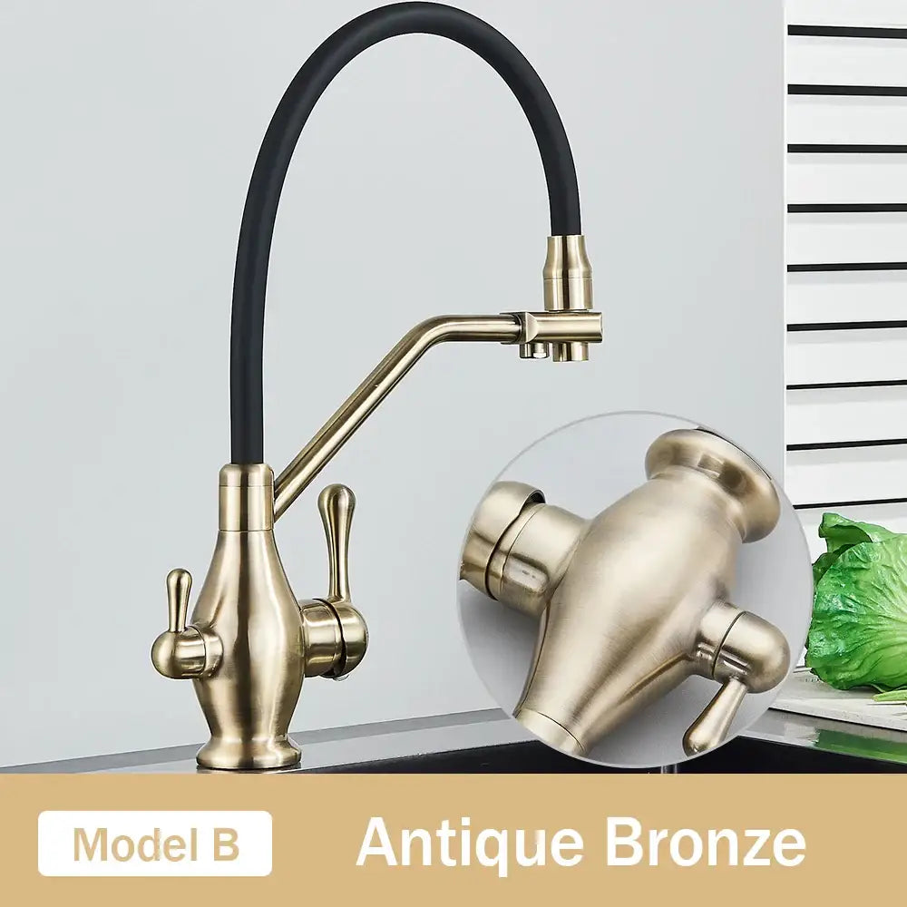 Chrome Dual Spout Faucet
